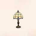 Traditional Tiffany Resin Glass Umbrella Shape 1-Light Table Lamp For Bedroom