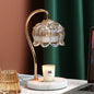Japanese Creative Bell Orchid Design Wood Marble Base 1-Light Melting Wax Table Lamp