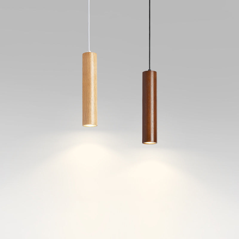 Minimalist Rubberwood LED Pendant Light