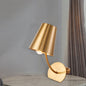 Contemporary Scandinavian Trapezoidal Iron 1-Light Table Lamp For Bedroom