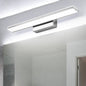 Modern Minimalist Rectangular Column Stainless Steel Anti-Fog Vanity Light LED Wall Sconce Lamp For Bathroom & Living Room