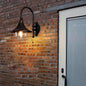 Contemporary Industrial Aluminum Horn Shape 1-Light Wall Sconce Lamp For Outdoor Patio