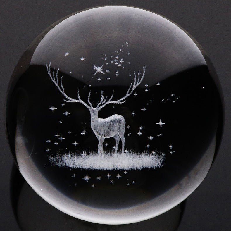 Minimalist Crystal Ball LED Pendant