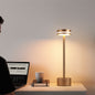 Modern Minimalist Cylindrical Metal Acrylic USB LED Table Lamp