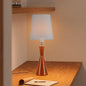 European Minimalist Oak Lamp Body Cotton PC Lampshade 1-Light Table Lamp