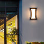 Contemporary Industrial Waterproof Aluminum Square PC LED Wall Sconce Lamp For Outdoor Patio