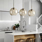 Nordic Cognac Glass Jar Pendant