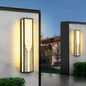 Modern Minimalist Rectangular Stainless Steel Imitation Marble LED Outdoor Wall Sconce Lamp For Garden