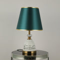 Modern Minimalist Solid Color Hardware Fabric 1-Light Table Lamp