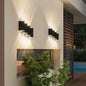 Modern Creative Square Geometric Luminous Outdoor Waterproof LED Wall Sconce Lamp