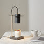 Modern Minimalist Wrought Iron Cylinder 1-Light Melting Wax Table Lamp For Bedroom