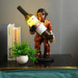 Contemporary Creative Orangutan Wine Bottle Glass Resin 1-Light Table Lamp For Living Room