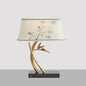 Modern Chinese Fabric Bamboo Leaf Decoration 1- Light Table Lamp