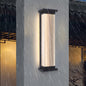 Modern Minimalist Waterproof Striped Rectangle Stainless Steel Acrylic Wall Sconce Lamp For Outdoor Patio