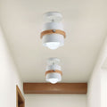 Nordic Wood & Iron Ceiling Light