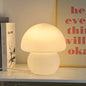 Nordic Vintage Round Mushroom Striped Glass 1-Light Table Lamp