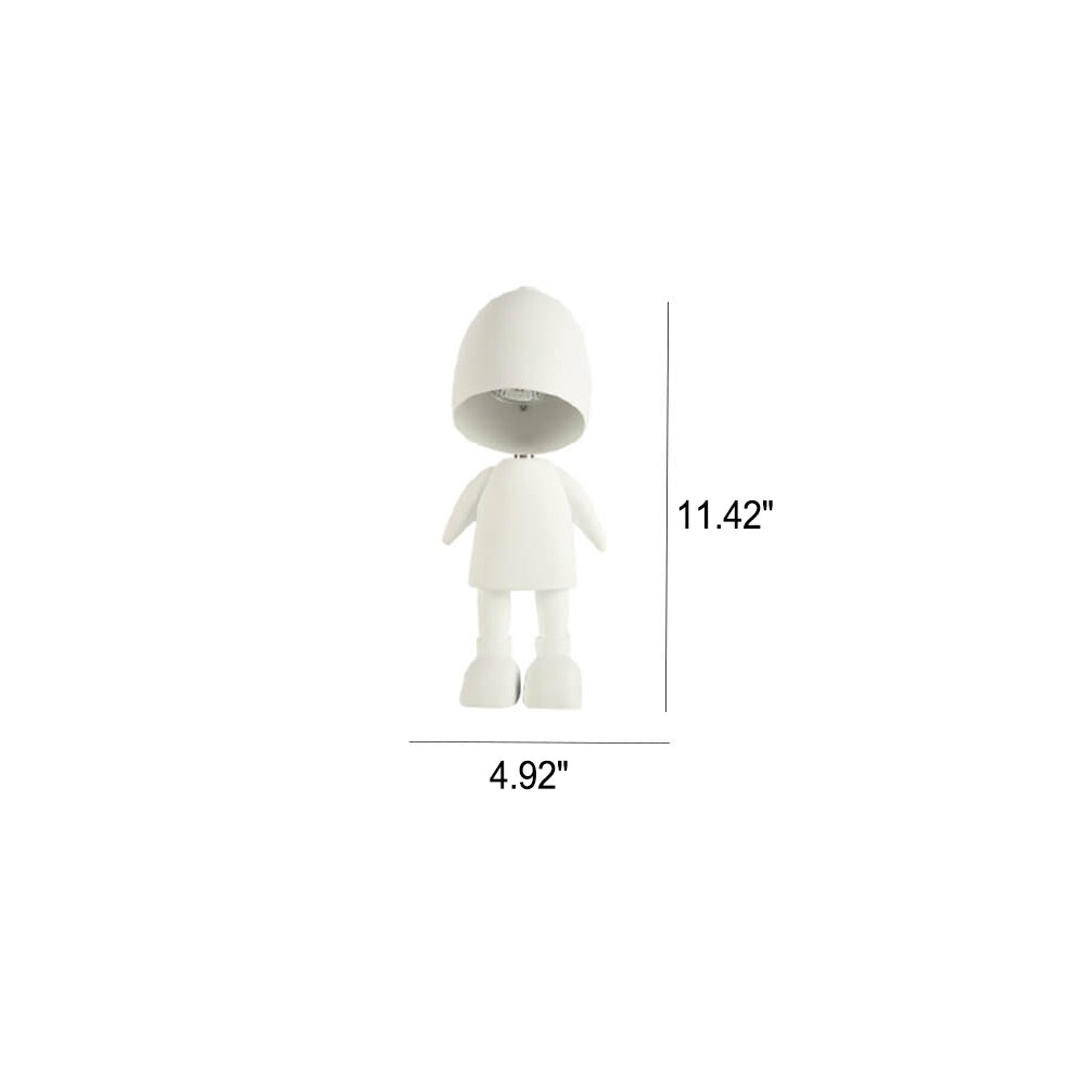 Creative Resin Robot Design LED Night Light Melting Wax Table Lamp