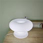 Japanese Minimalist Donut Design Glass Shade 1-Light Table Lamp