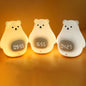 Polar Bear Silicone Alarm Clock LED Night Light