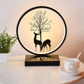 Decorative Tree & Deer's Mobile Phone Wireless Charging Touch Dimming LED Table Lamp
