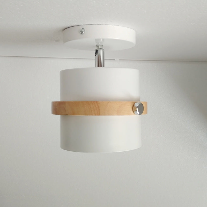 Nordic Wood & Iron Ceiling Light