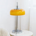 Nordic Vintage Orange Iron Glass 3-Light Table Lamp