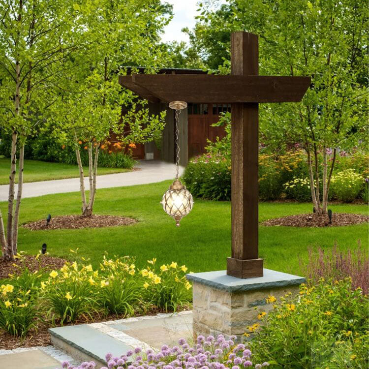Outdoor Waterproof Glass Globe Pendant