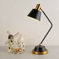 Nordic Simple Cone Shade Bend Arm 1-Light Table Lamp