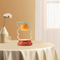 Contemporary Creative Iron Mushroom House Ceramic Base 1-Light Melting Wax Table Lamp For Bedroom