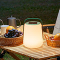 Modern Minimalist Solar Waterproof Leather PE Cylinder Striped Lantern Portable LED Landscape Lighting Outdoor Light For Outdoor Patio