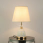 Modern Minimalist Solid Color Hardware Fabric 1-Light Table Lamp