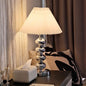 Modern Light Luxury Simple Wrought Iron Pleats 1-Light Table Lamp