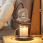 Modern Creative Glass Flower-Shaped 1-Light Melting Wax Table Lamp