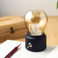 Contemporary Retro Bulb Ball ABS USB Charging LED Table Lamp For Bedroom