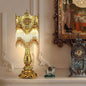 French Full Copper Crystal Tassel Design 1-Light Table Lamp