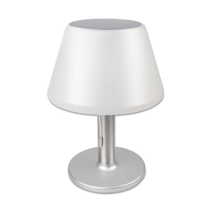 Solar Powered Modern Cone Induction Waterproof LED Table Lamp