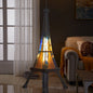 European Tiffany Tower Stained Glass 1-Light Table Lamp