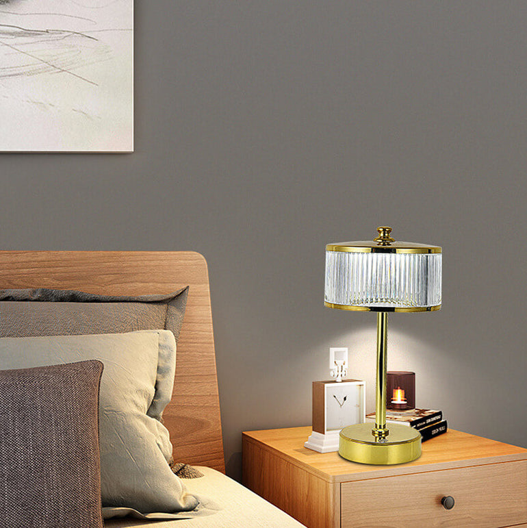 Creative Light Luxury Acrylic Rechargeable LED Touch Ambient Table Lamp