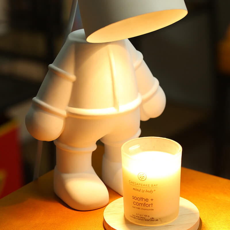 Creative Little White Design LED Night Light Melting Wax Table Lamp