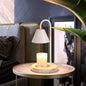 Nordic Solid Marble Base Cone 1-Light Melting Wax Table Lamp
