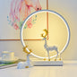 Nordic Creative Circle Deer USB LED Night Light Table Lamp