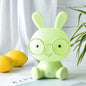 Creative Cartoon Rabbit with Glasses USB LED Night Light Table Lamp