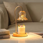 Modern Creative Simple Solid Wood Lily Of The Valley 1-Light Melting Wax Table Lamp