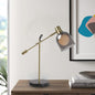 Nordic Creative Iron Glass Cup Marble Base 1-Light Table Lamp