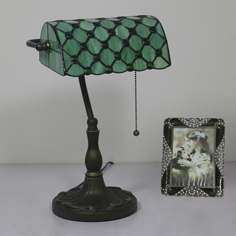 Vintage Creative Glass 1-Light Zipper Switch Table Lamp