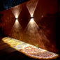 Modern Round Tempered Glass Waterproof Solar LED Outdoor Garden Wall Sconce Lamp