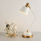Nordic Simple Cone Shade Bend Arm 1-Light Table Lamp