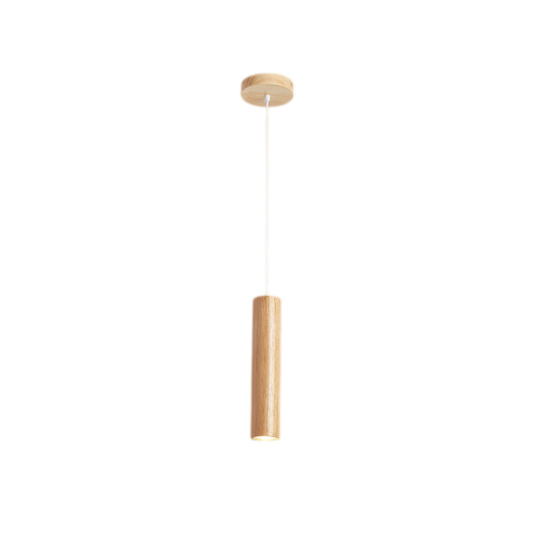 Minimalist Rubberwood LED Pendant Light