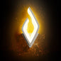 Modern Acrylic Creative Flame Design LED Wall Sconce Lamp