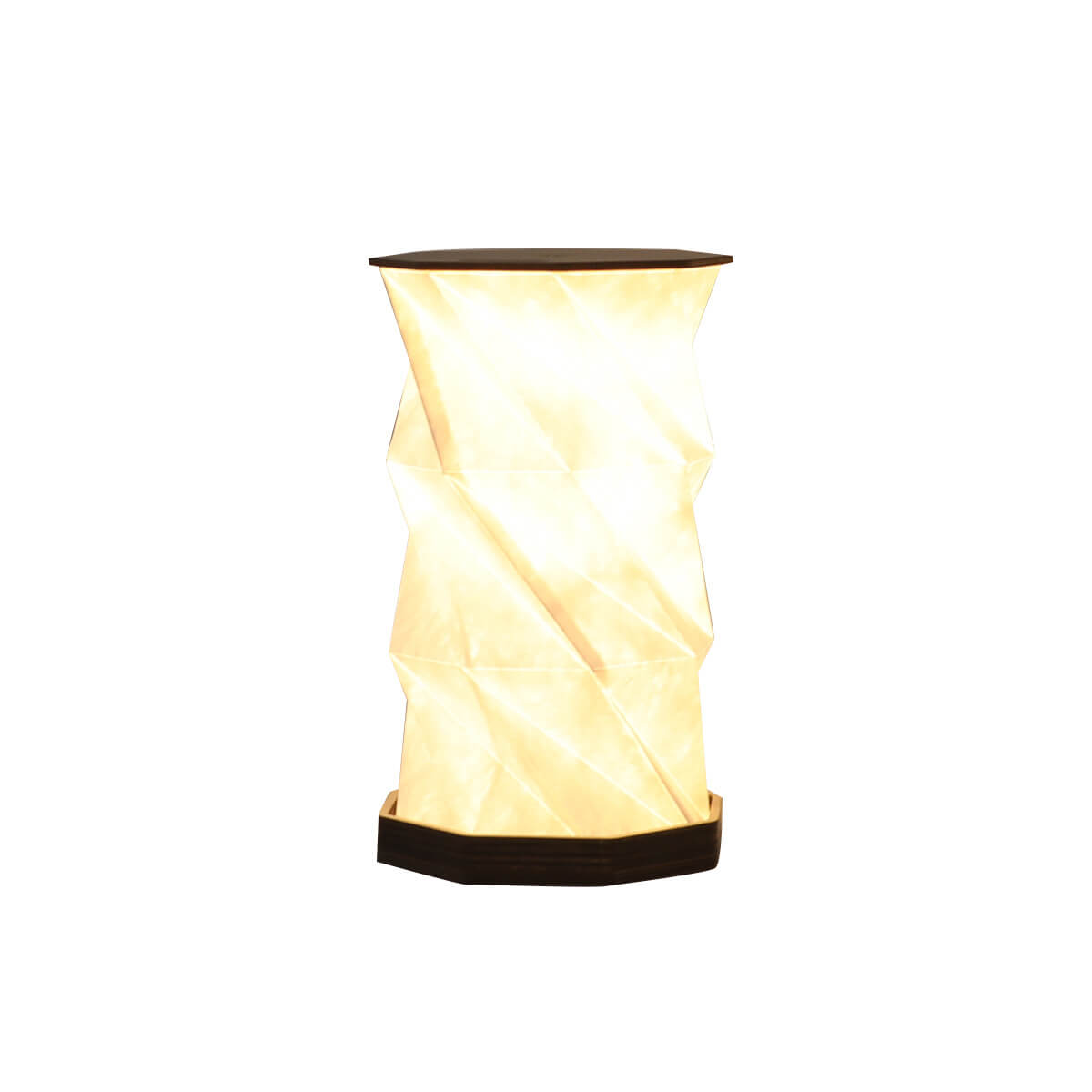 Contemporary Creative Rotating Foldable Wooden Touch LED Decoration Night Light Table Lamp for Bedroom